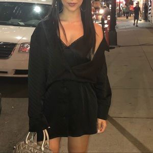 ALEXANDER WANG SILK SHIRT DRESS